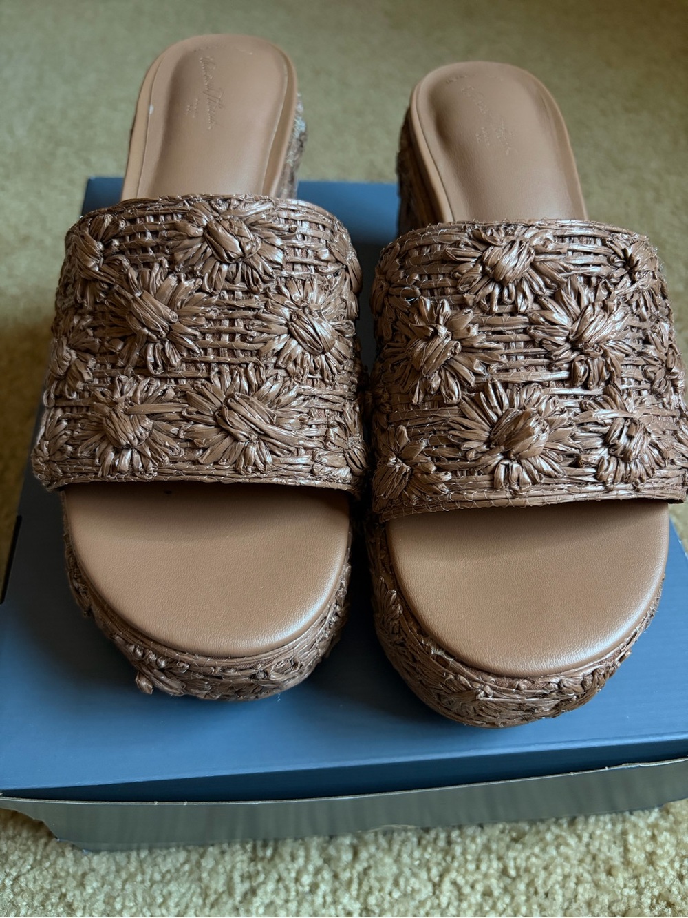 Sally heels brown wedges